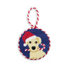 Christmas Yellow Lab Needlepoint Ornament