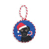 Christmas Black Lab Needlepoint Ornament