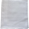 Bethunes White Cotton Pocket Square