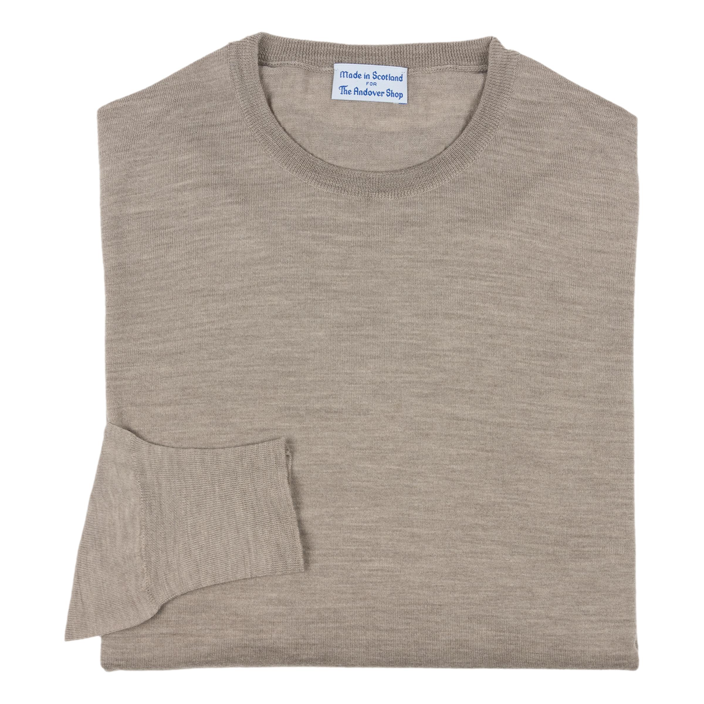 Superfine Merino Wool Crew Neck Sweater