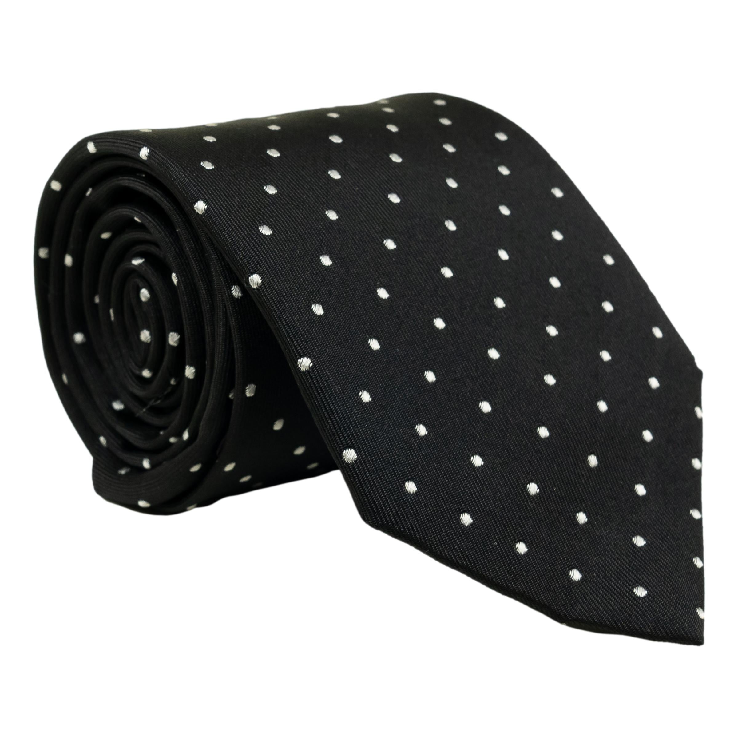 Close Dot Woven Silk Tie