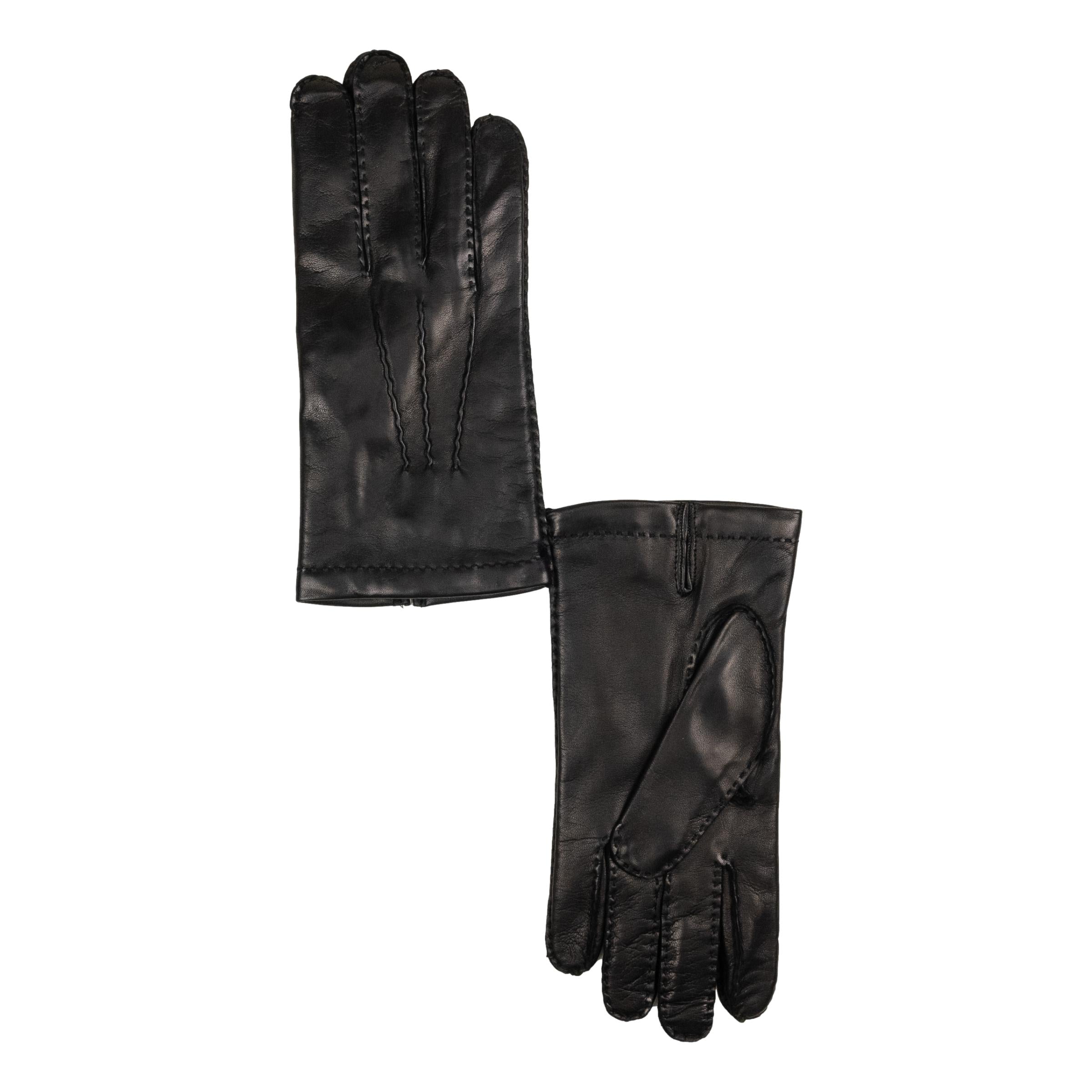 Men's Nappa Leather Gloves with Cashmere Lining and Palm Vent