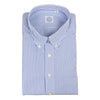 Blue Banker Stripe Button Down Dress Shirt