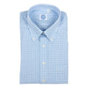 Blue Gingham Button Down Dress Shirt