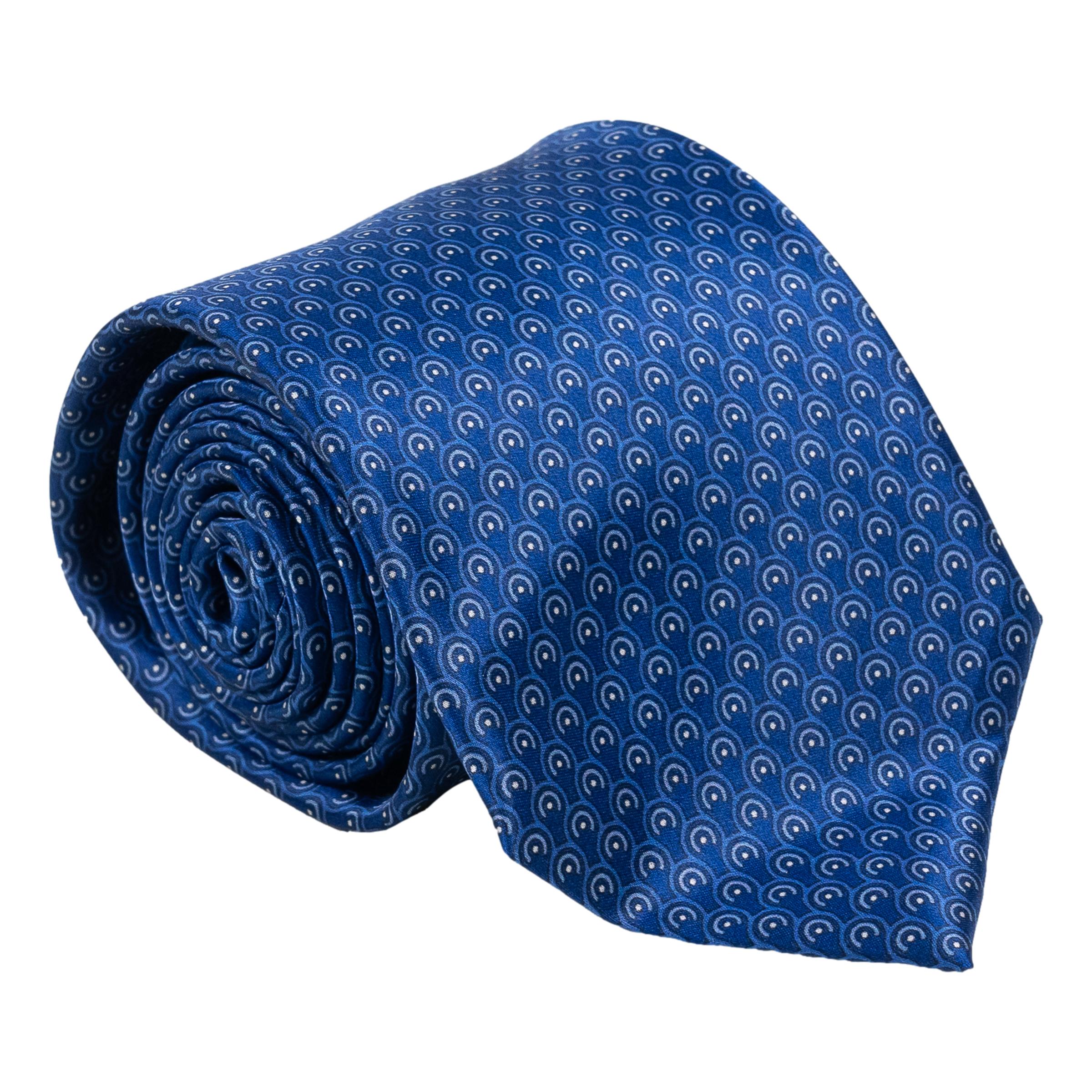 Half Circle and Dot Silk Tie