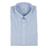 Blue and White Checker Button Down Dress Shirt