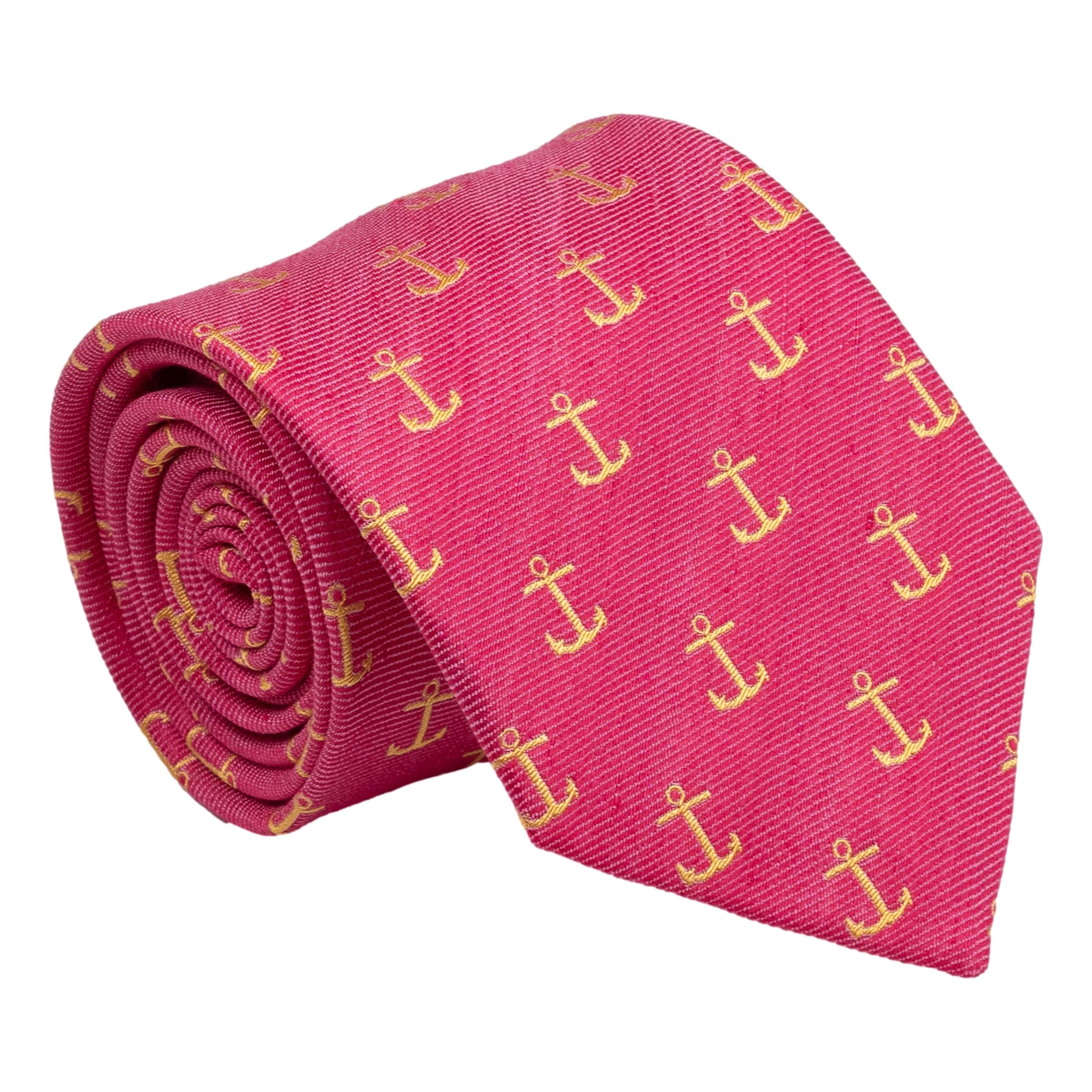 Anchor Silk and Linen Tie