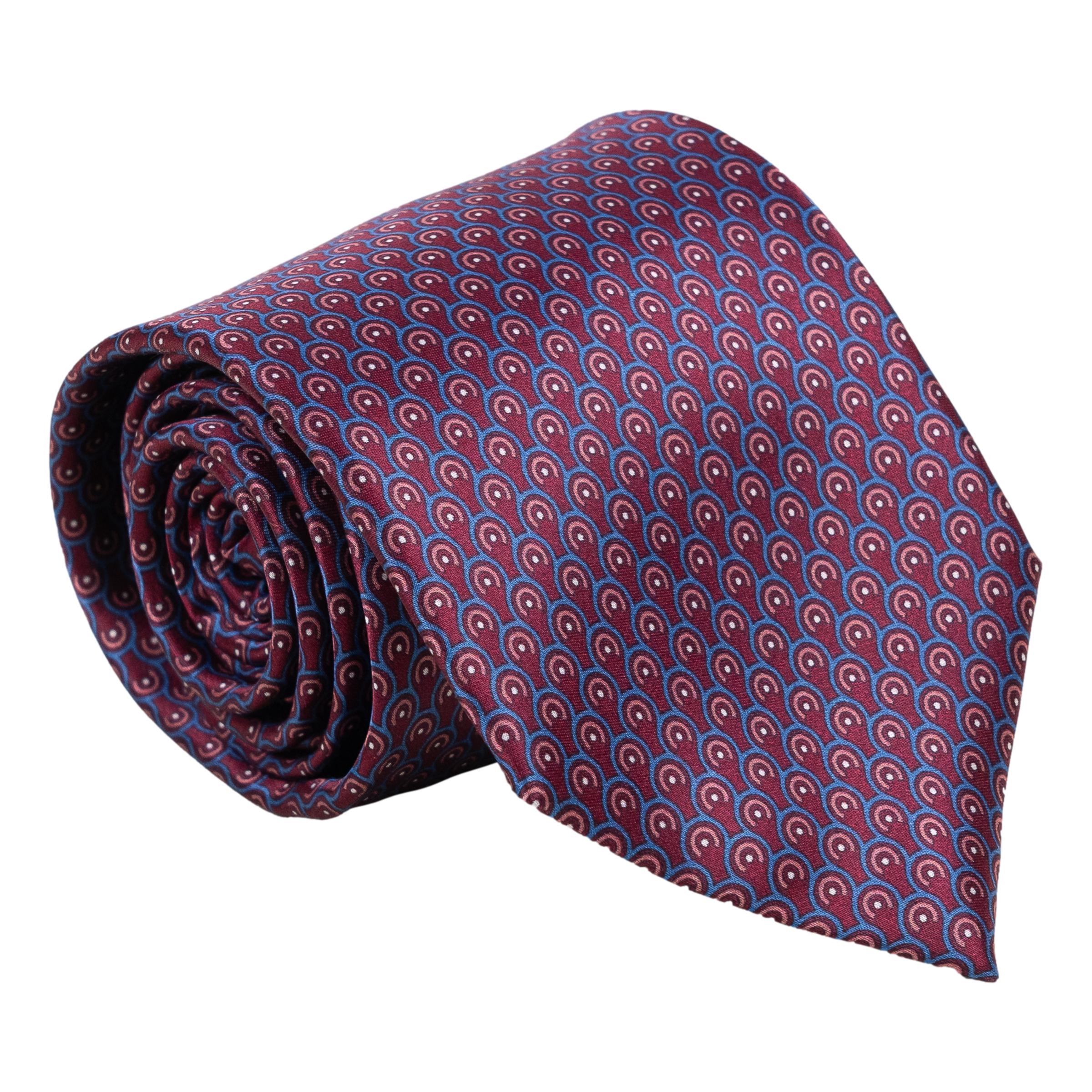 Half Circle and Dot Silk Tie