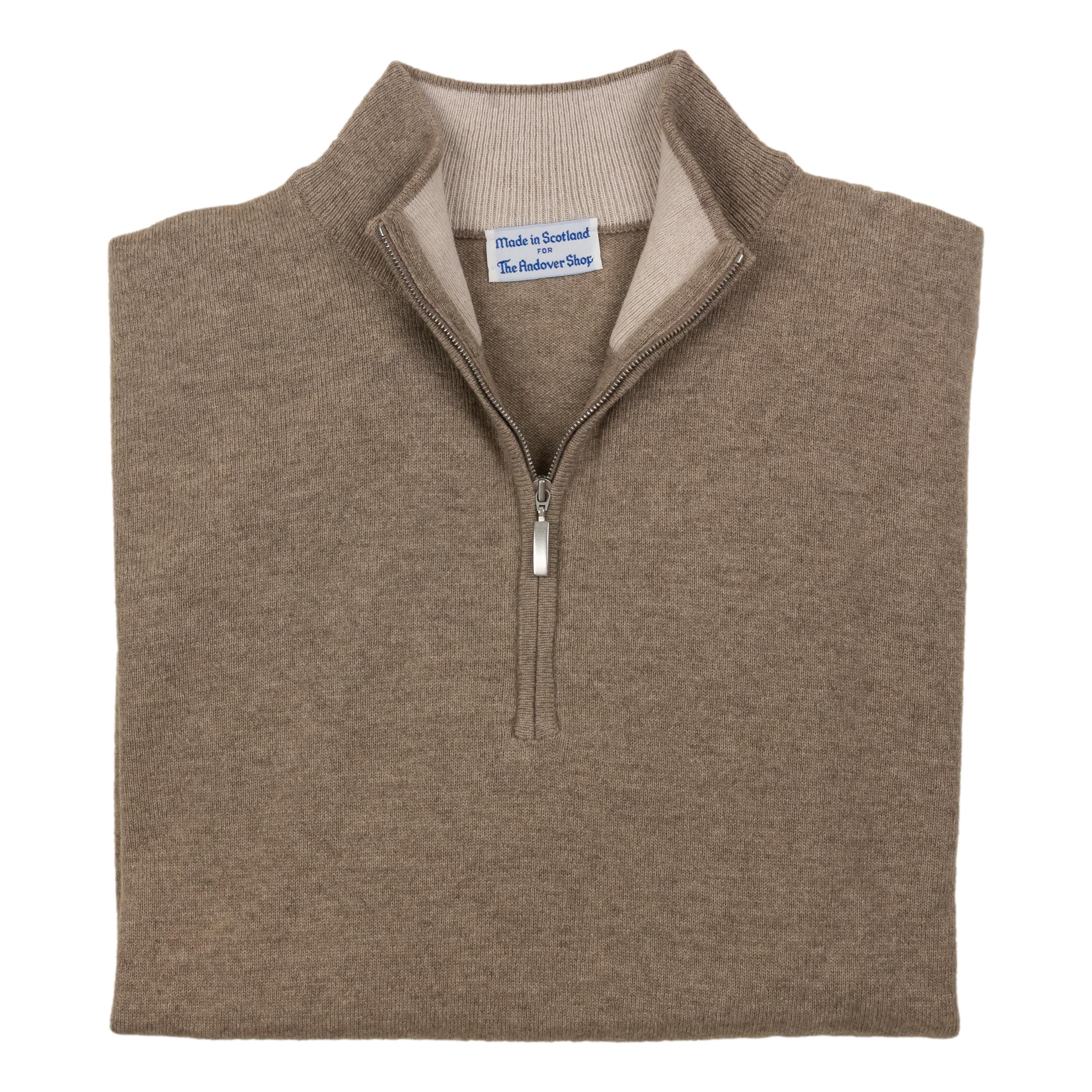 Plenderleith Cashmere Mock Neck Zip Sweater