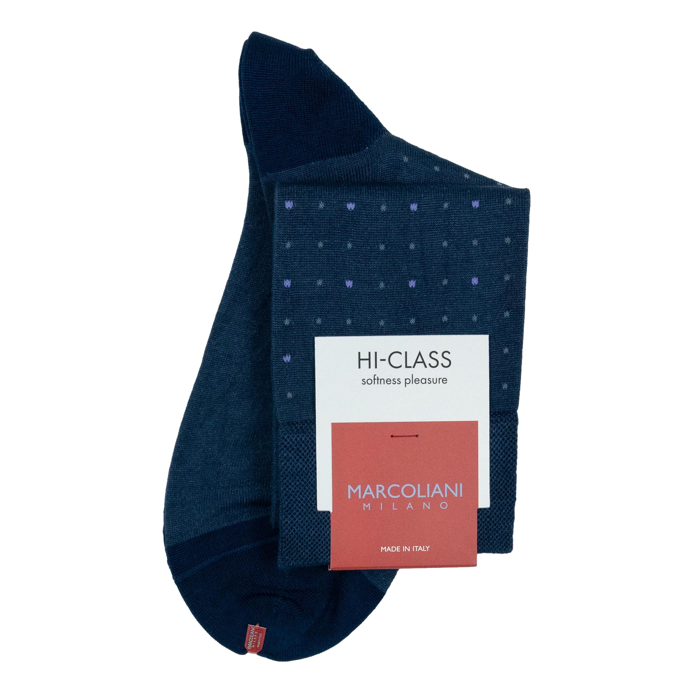 Micro Dots Modal Over-the-Calf Dress Socks