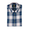 Denim Blue Plaid Viyella Sport Shirt