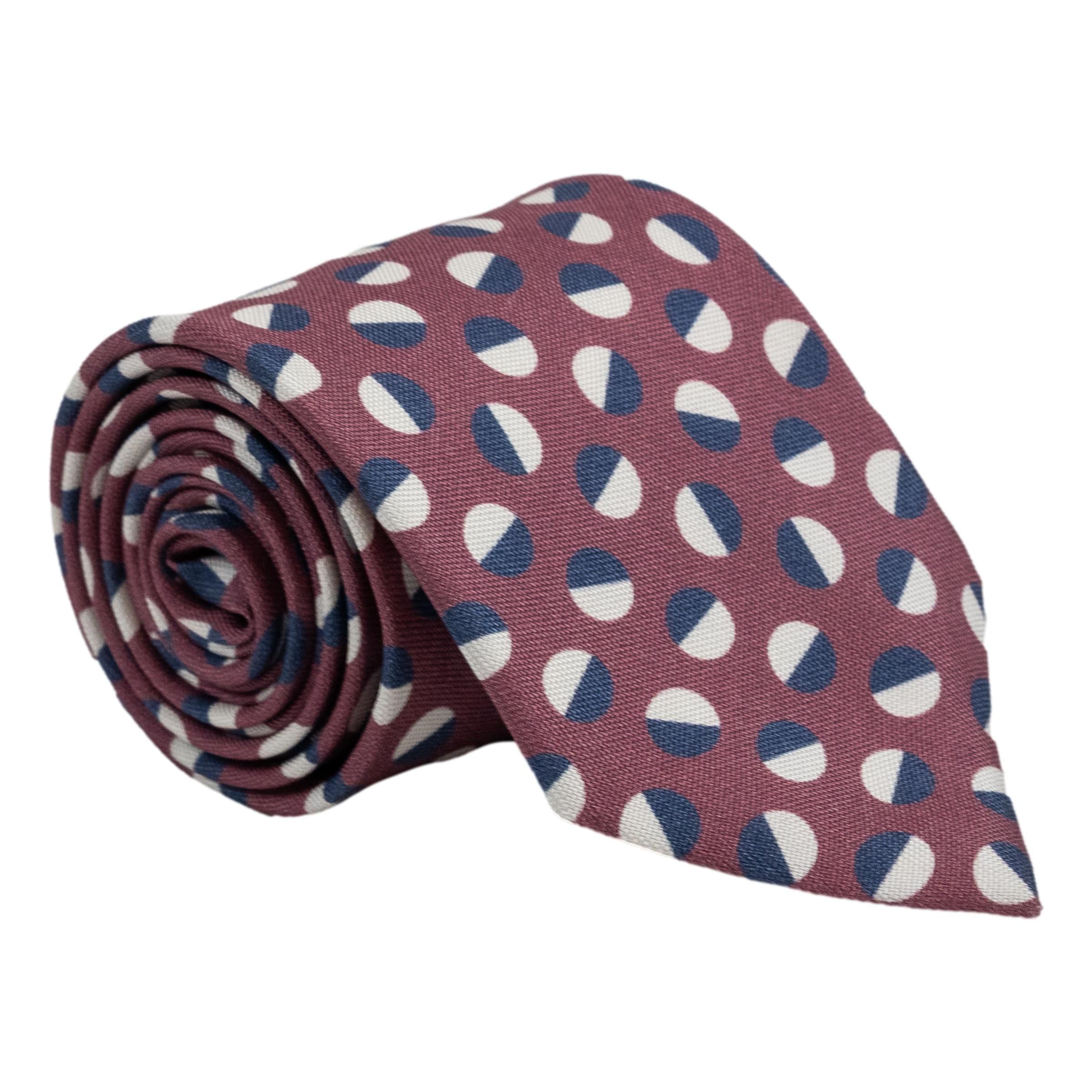 Moon Pattern Silk Tie