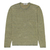 Fanach Seagull Stitch Linen Crew Neck Sweater