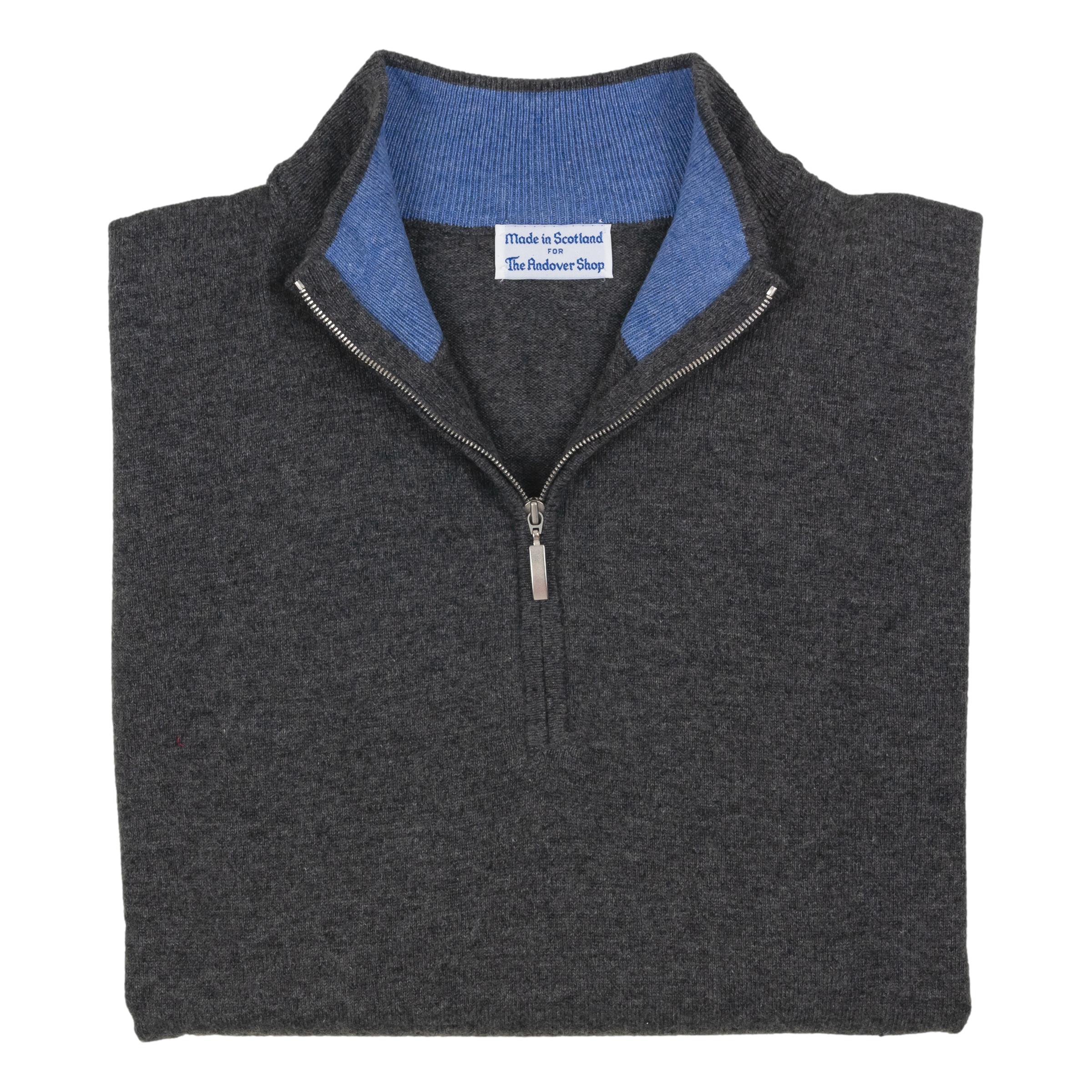 Plenderleith Cashmere Mock Neck Zip Sweater