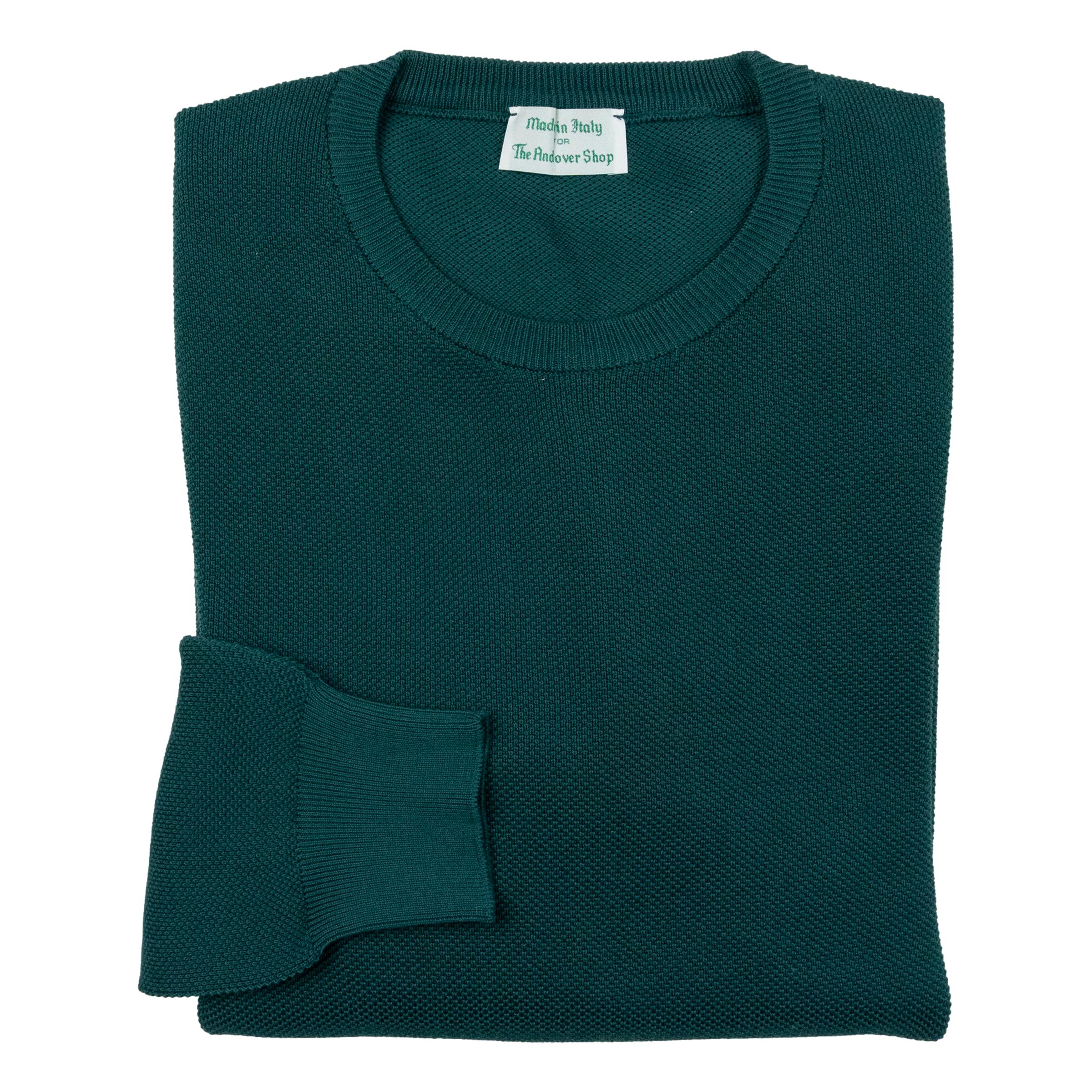 Cliff Pique Knit Crew Neck Sweater