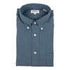 Green and Blue Check Brushed Cotton Button Down Sport Shirt