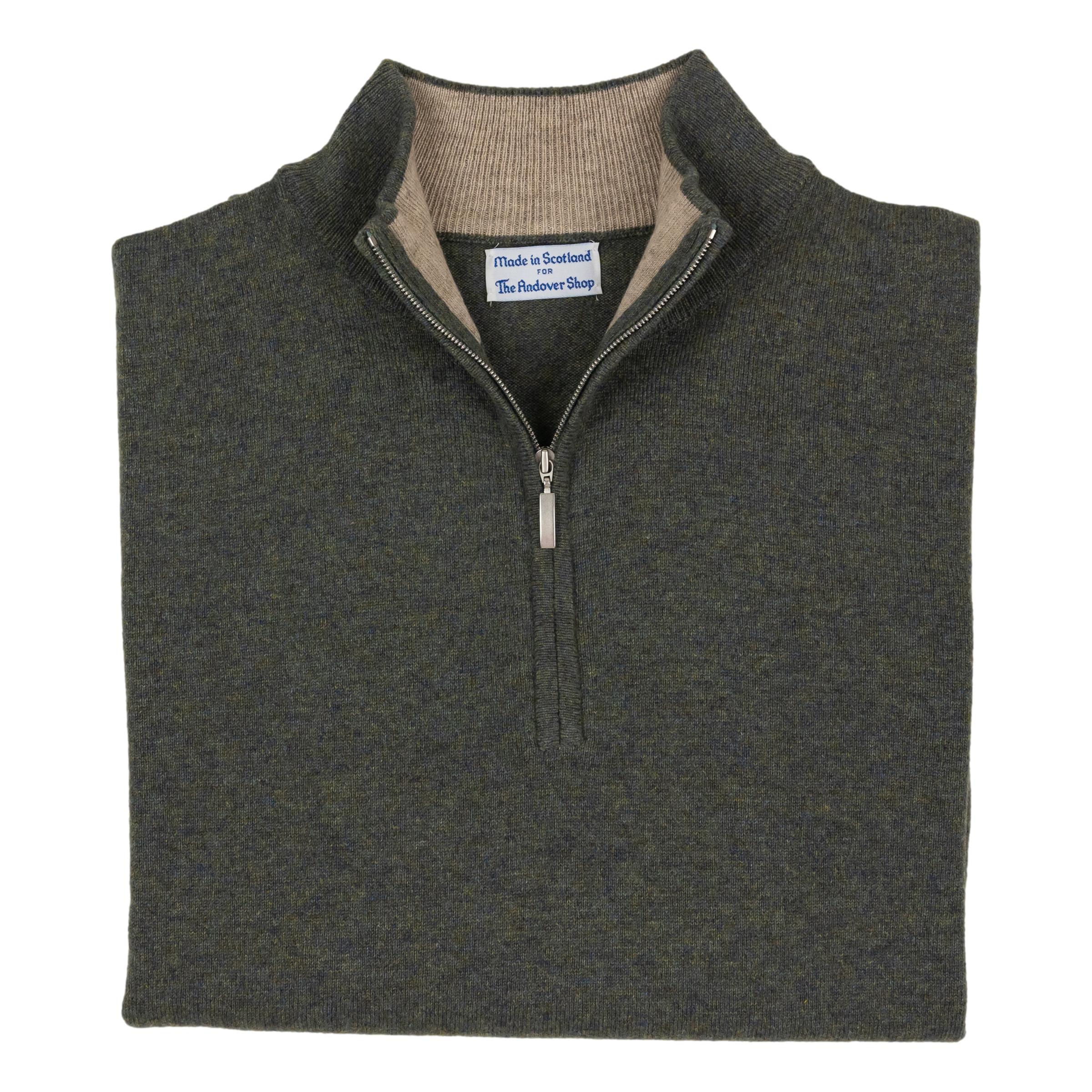 Plenderleith Cashmere Mock Neck Zip Sweater