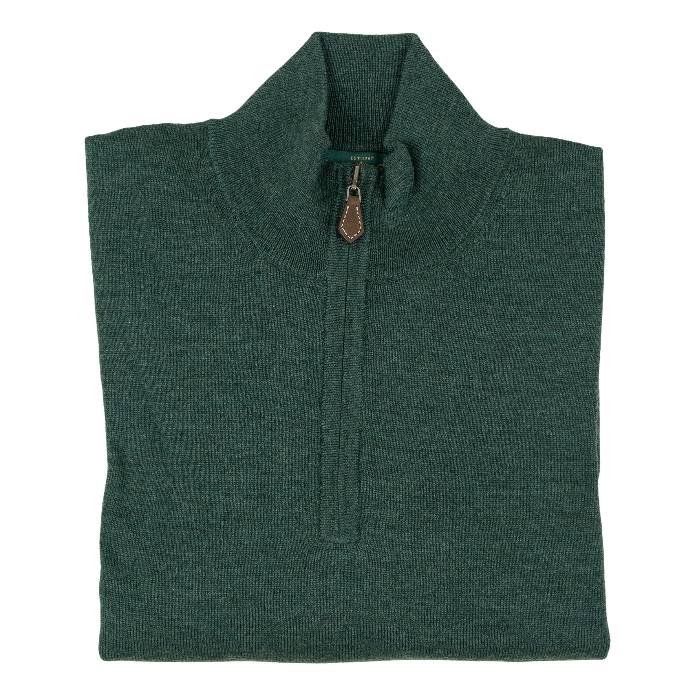 Barton Merino Wool Quarter Zip Sweater