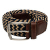 Khaki and Navy Stretch Web Belt