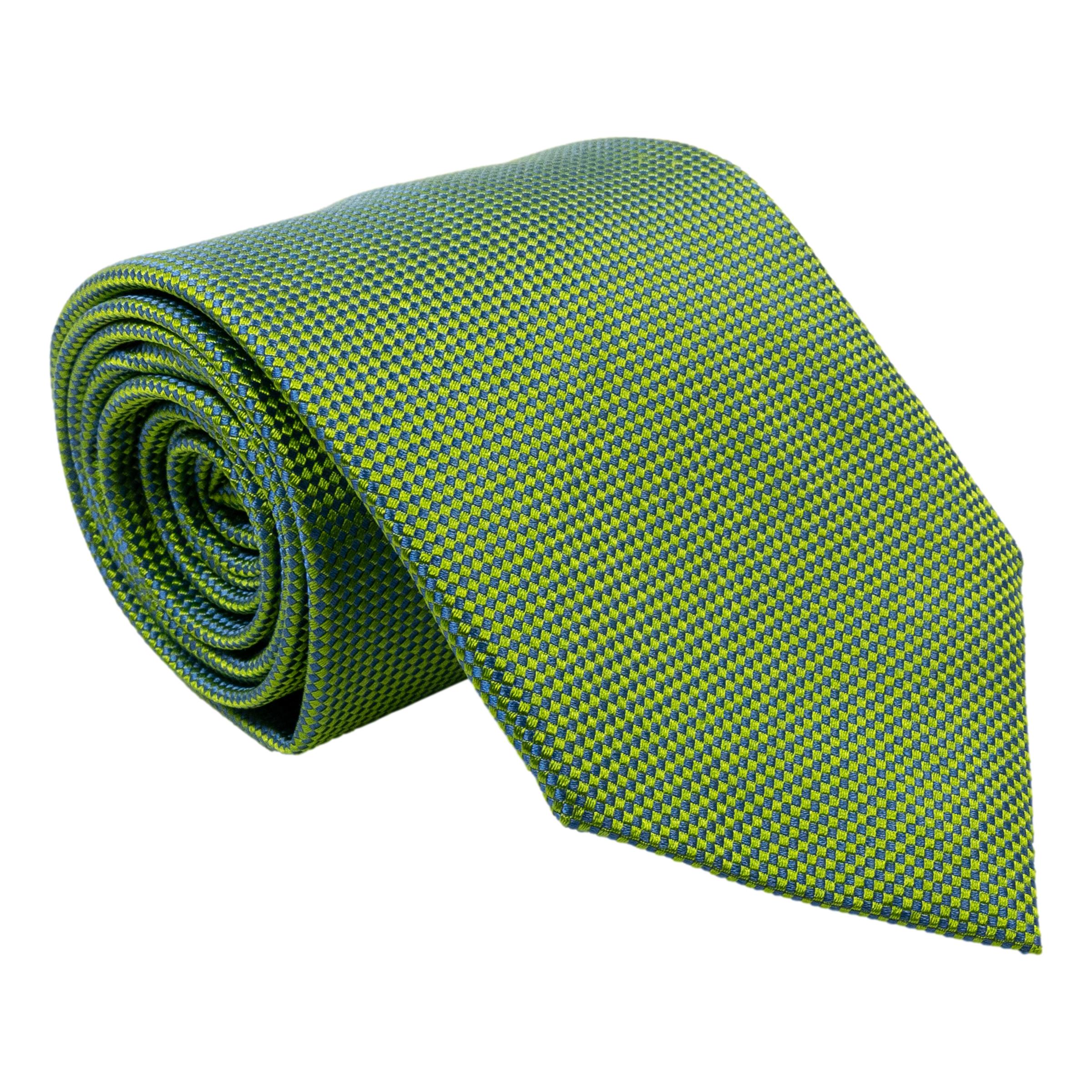 Iridescent Basket Weave Silk Tie