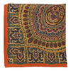 Abstract Large Medallion Silk Pocket Square