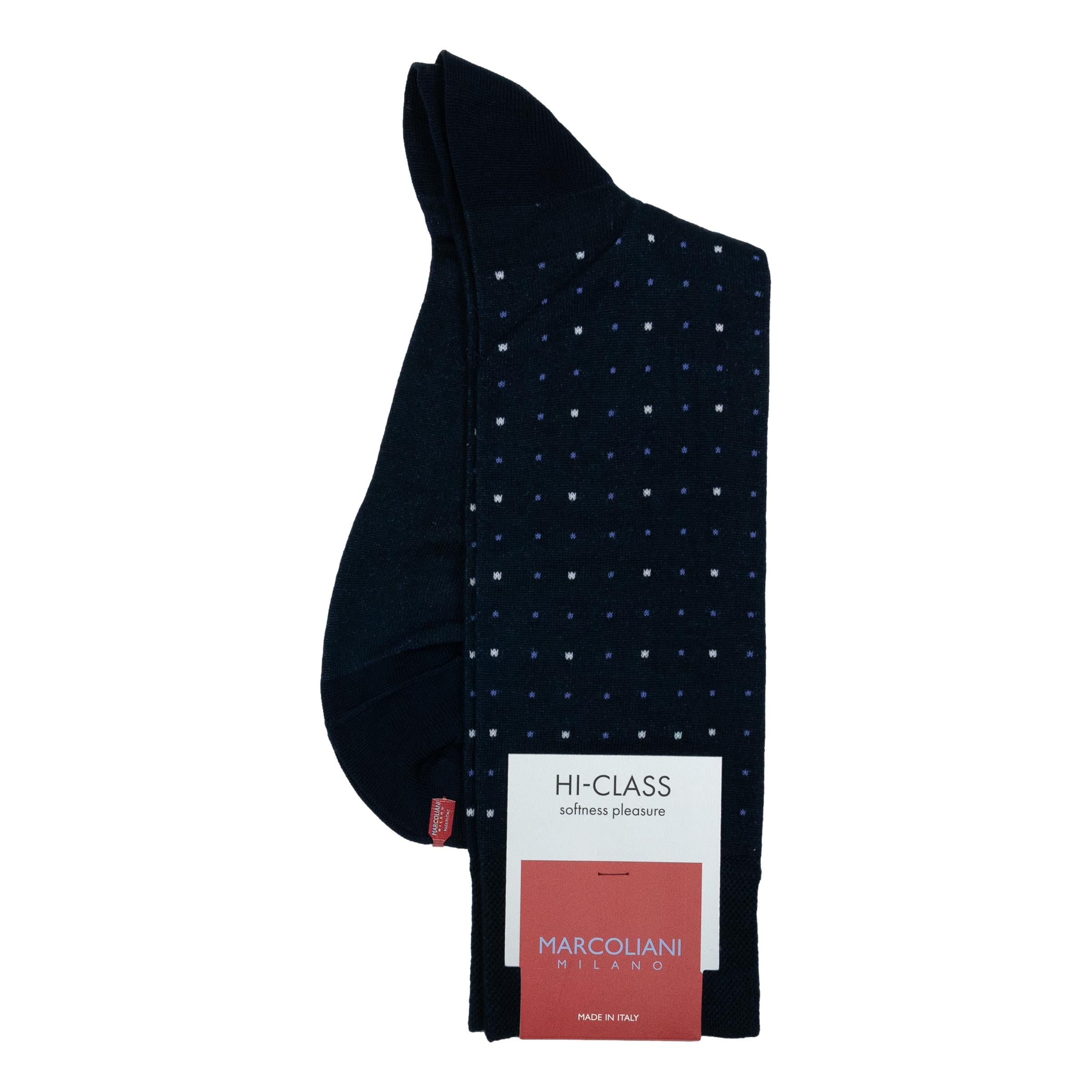 Micro Dots Modal Mid-Calf Dress Socks