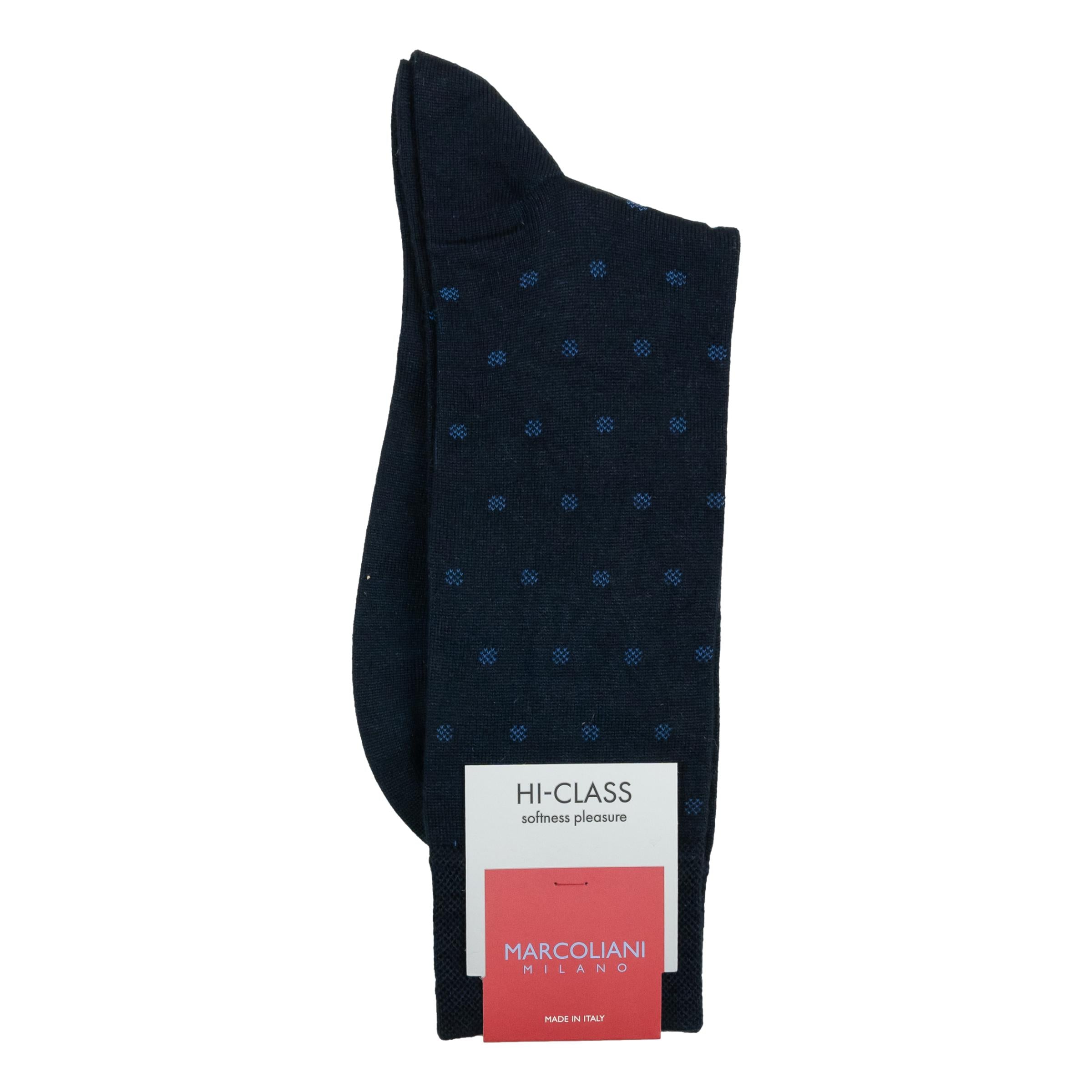 Micro Polka Modal Mid-Calf Dress Socks