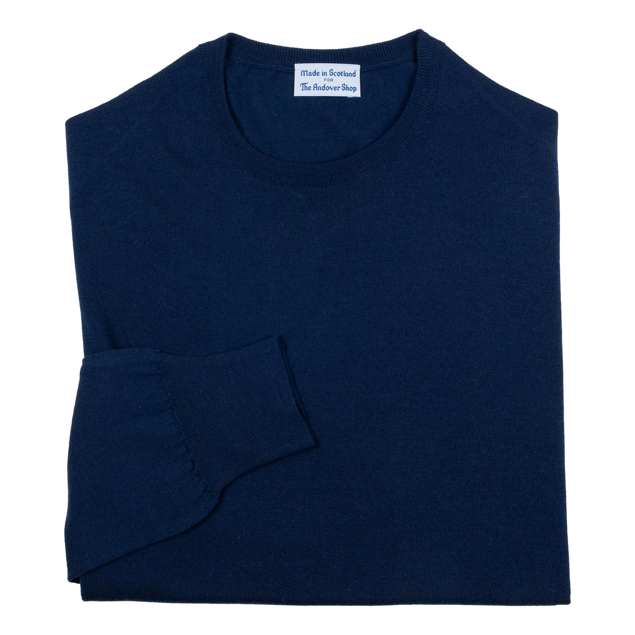 Superfine Merino Wool Crew Neck Sweater