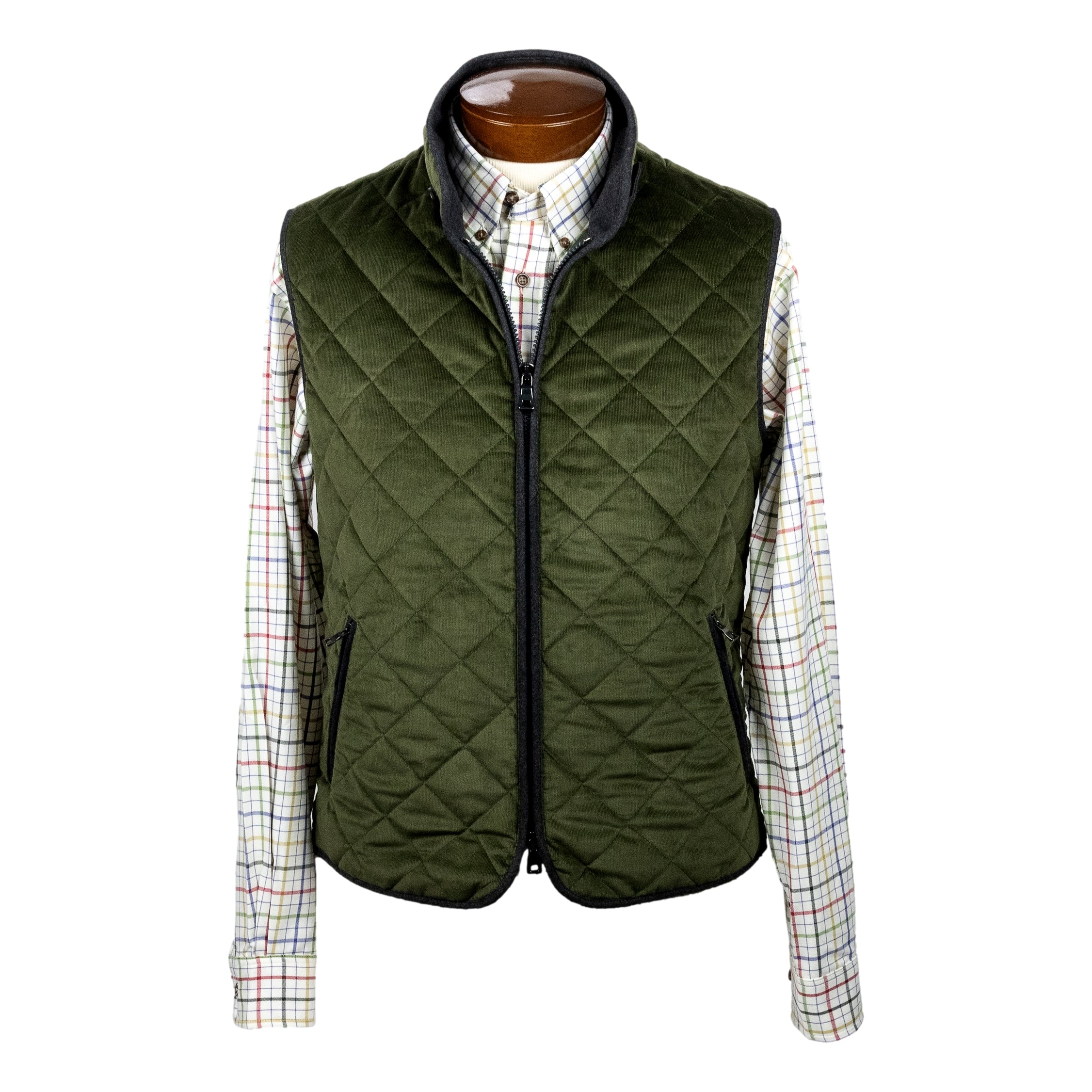 Olive Corduroy Waterville Vest