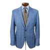 Powder Blue with Tan Haze Wool Sport Coat