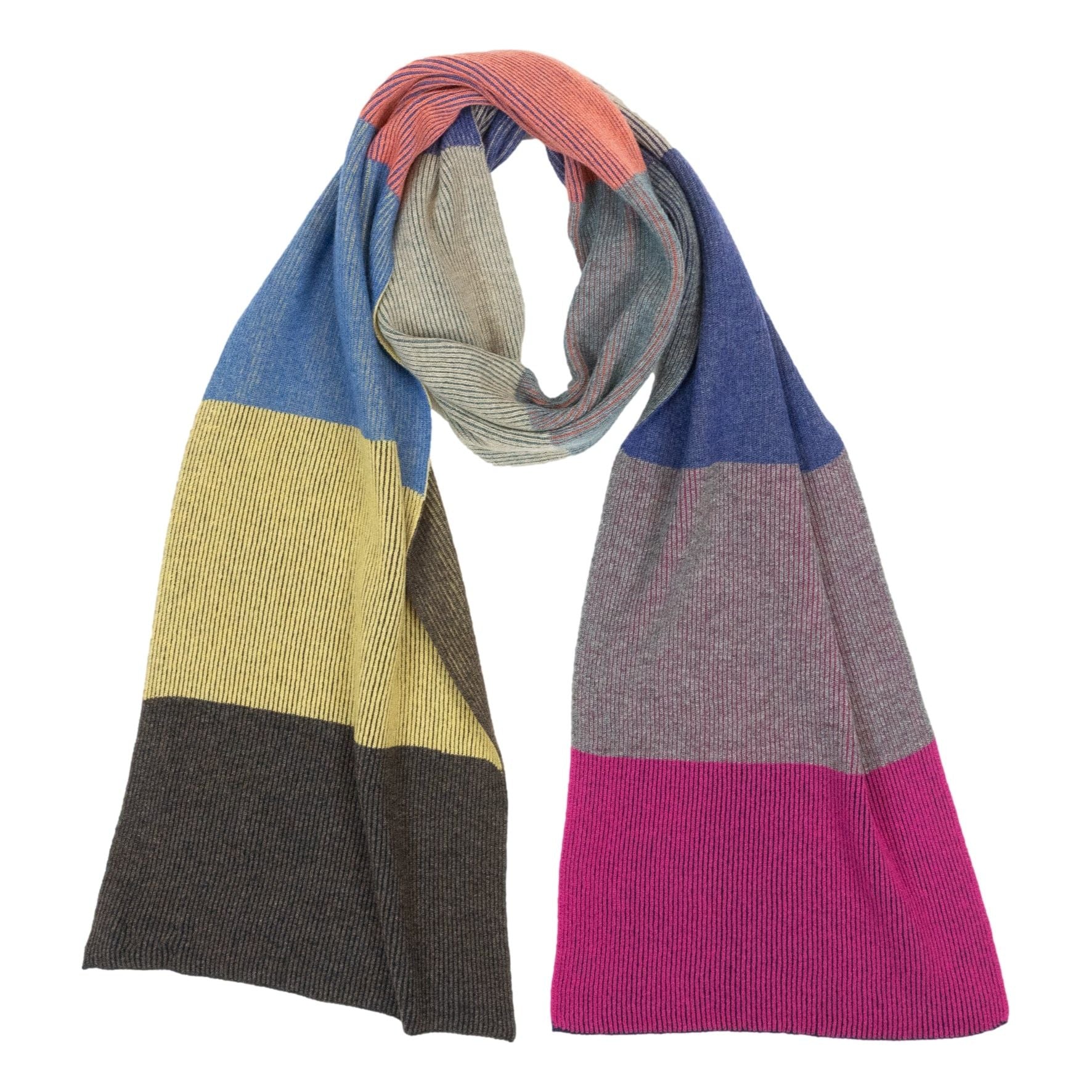 Pure Cashmere Colorblock Scarf