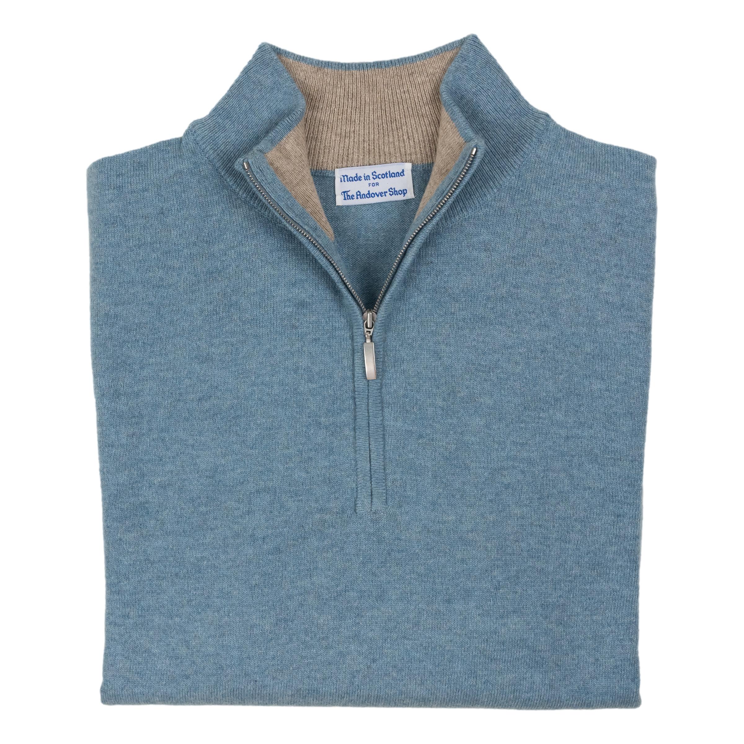 Plenderleith Cashmere Mock Neck Zip Sweater