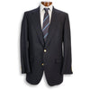 Bristol Dark Navy Wool Basket Weave Blazer (42L)