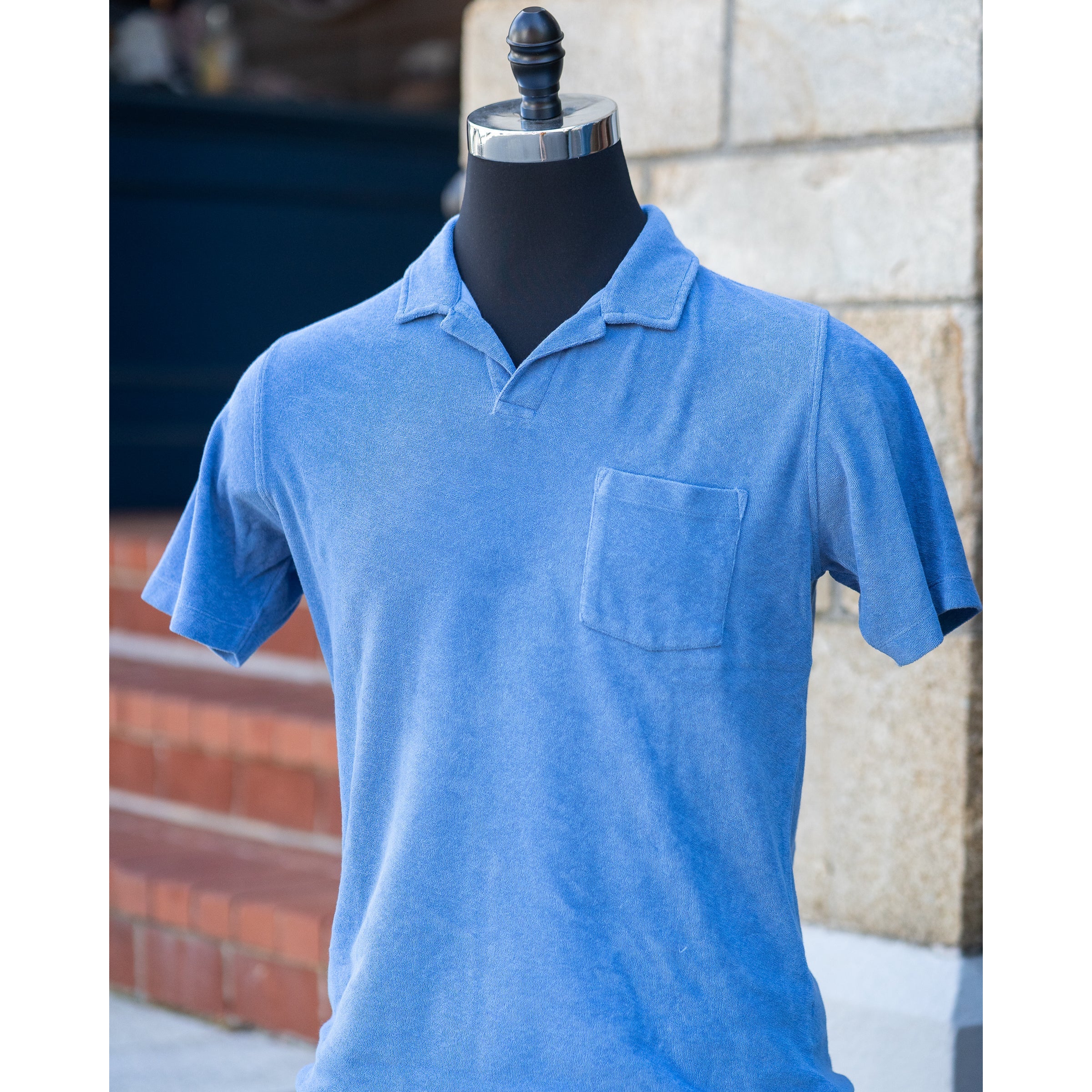 Cotton Terry Polo Shirt