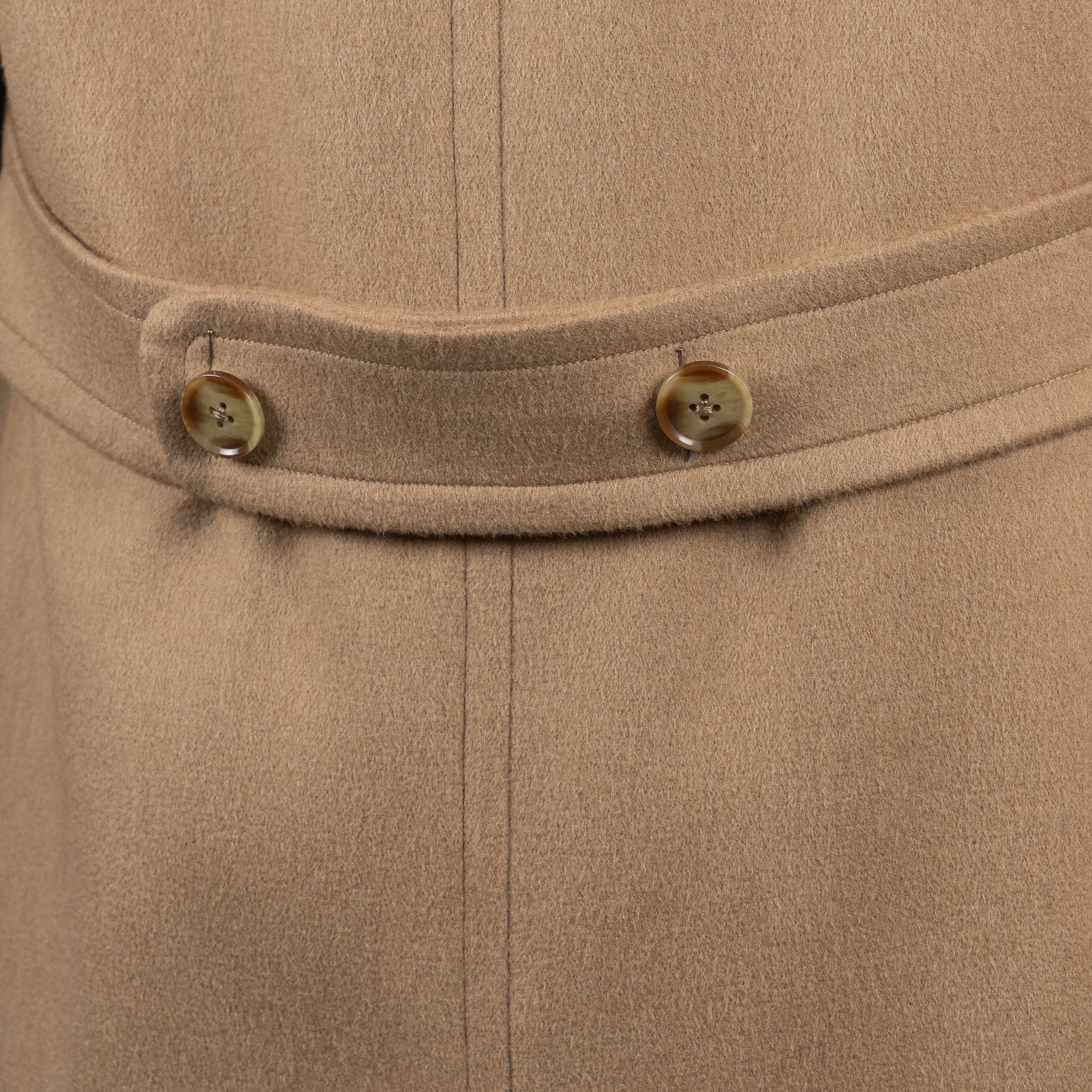 Camel Hair Double Breasted Polo Coat