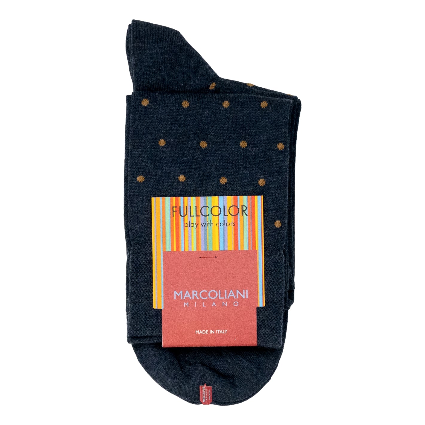 Pima Cotton Polka Dot Over the Calf Dress Socks