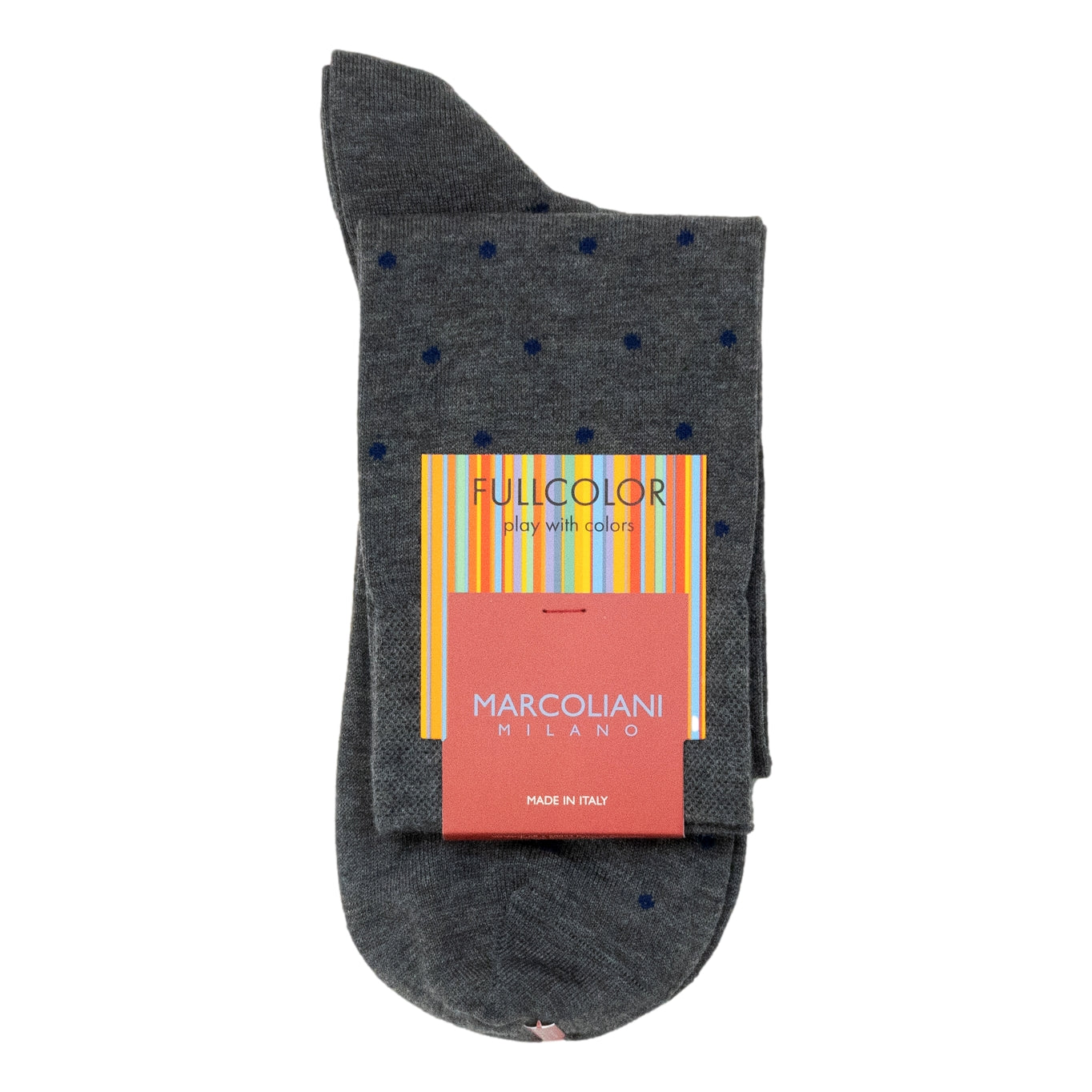 Pima Cotton Polka Dot Over the Calf Dress Socks