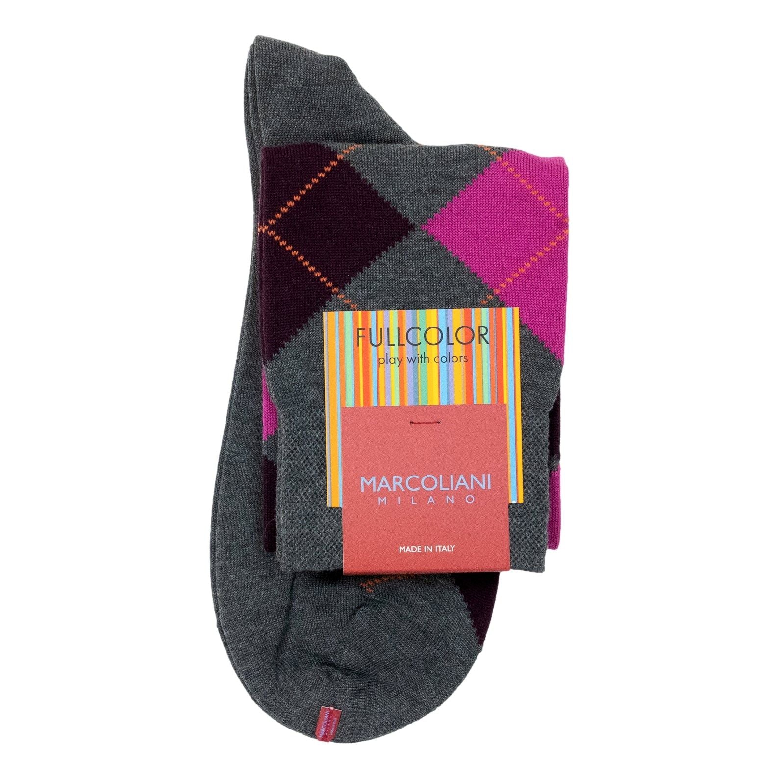 Cotton Argyle Over-the-Calf Dress Sock