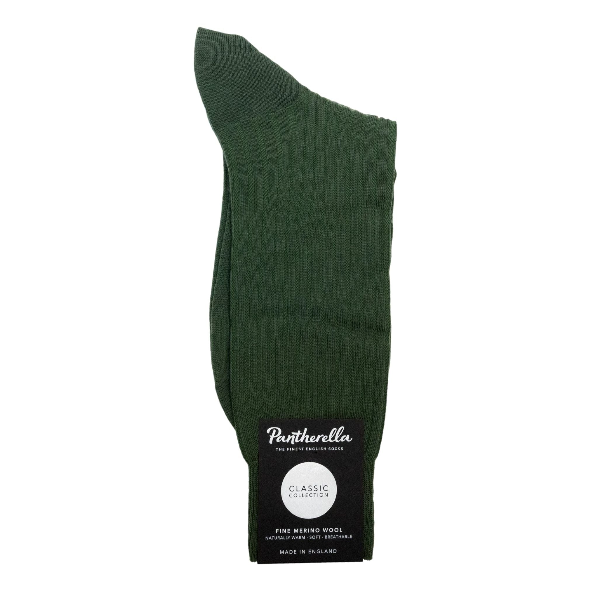 Laburnum 5x3 Rib Merino Wool Mid-calf Dress Socks