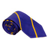 Purple and Gold Silk Repp Stripe Tie