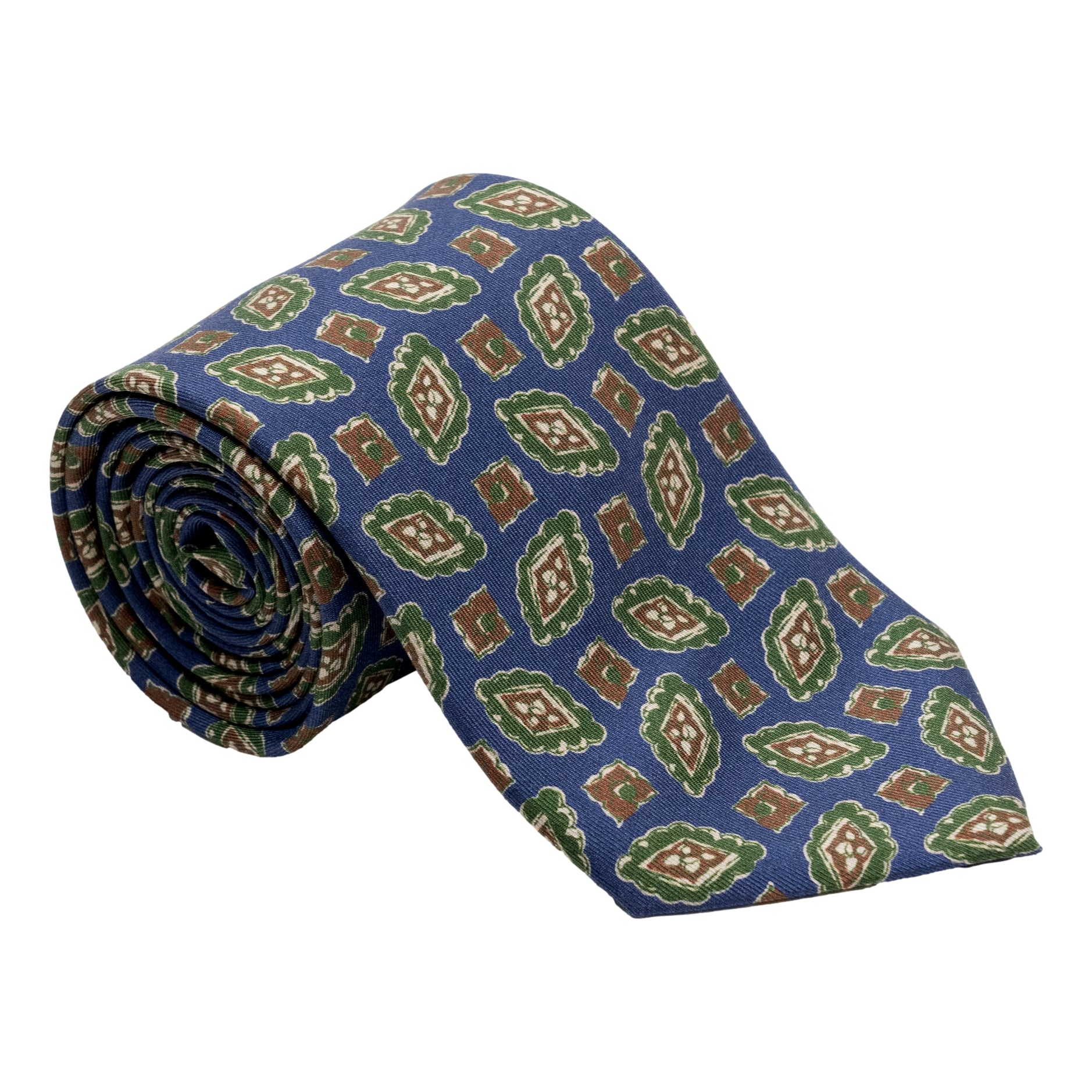 Small Geode Motif Silk Tie