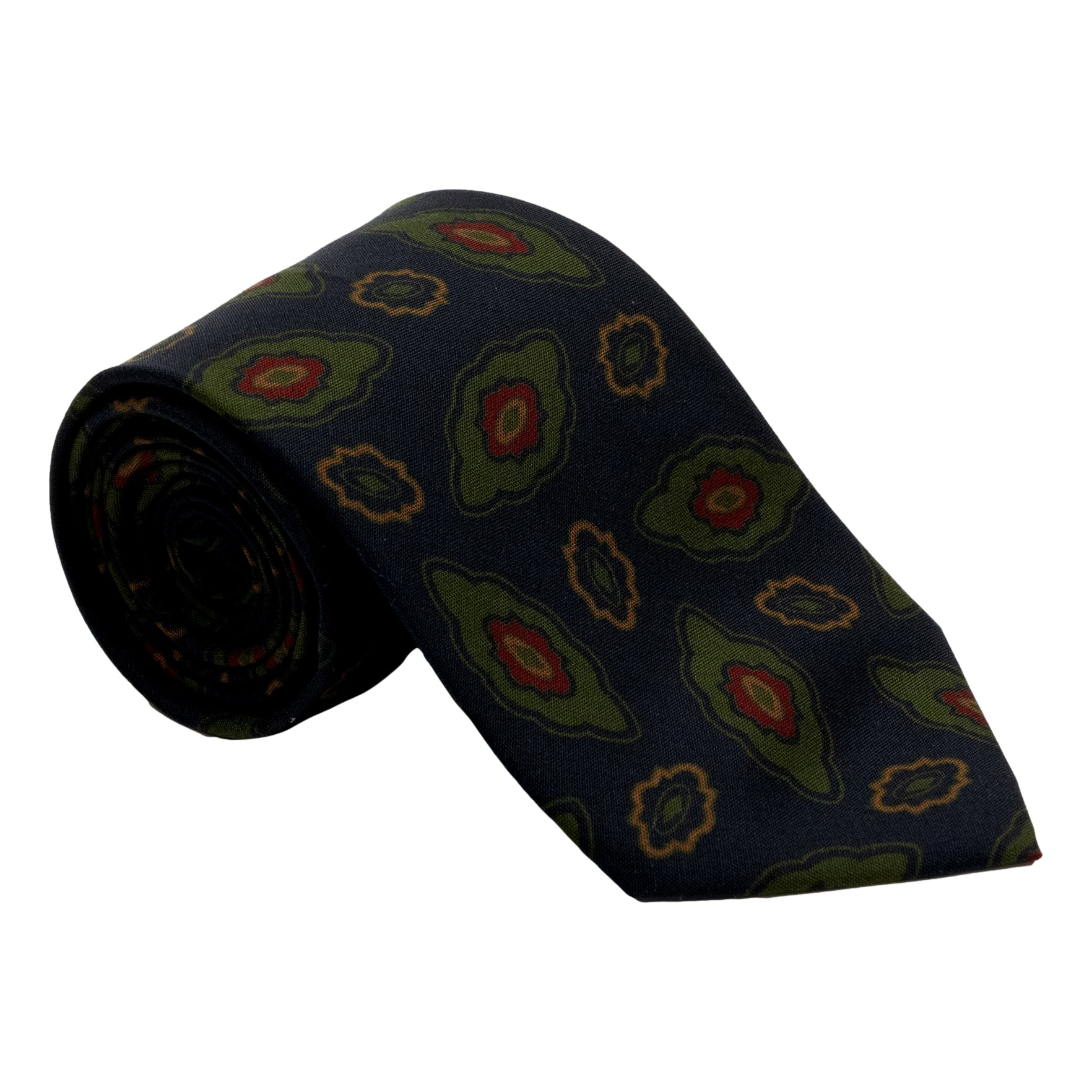 Large Geode Motif Silk Tie