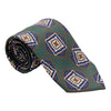 Large Dimensional Shield Motif Silk Tie