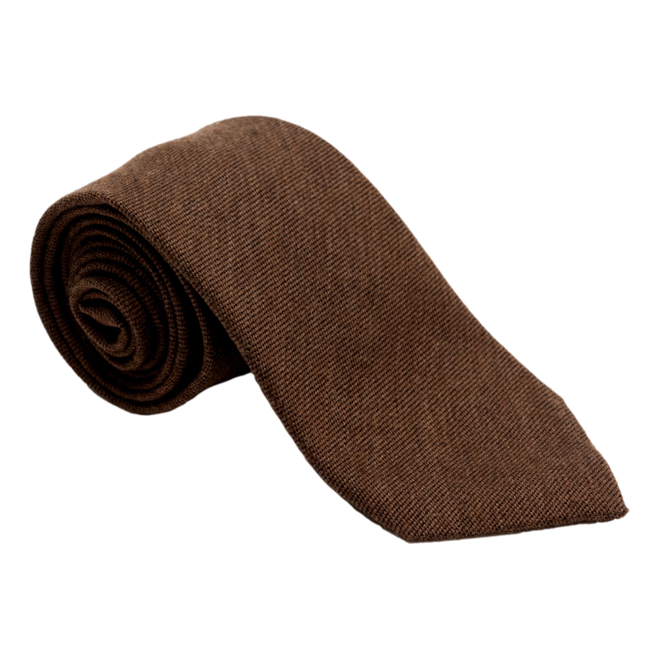 Solid Weave Wool and Silk Tie