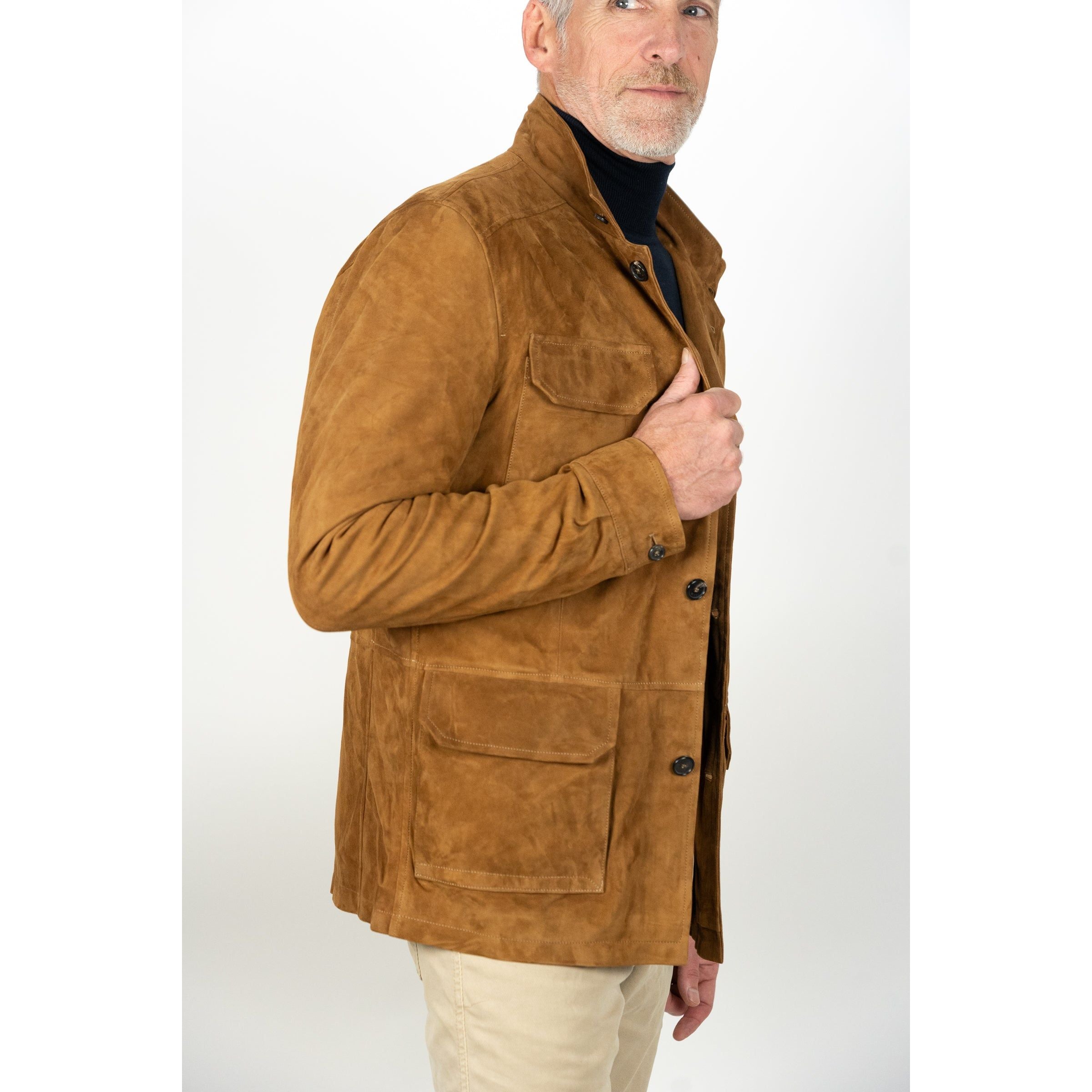 Chianti Suede Field Jacket