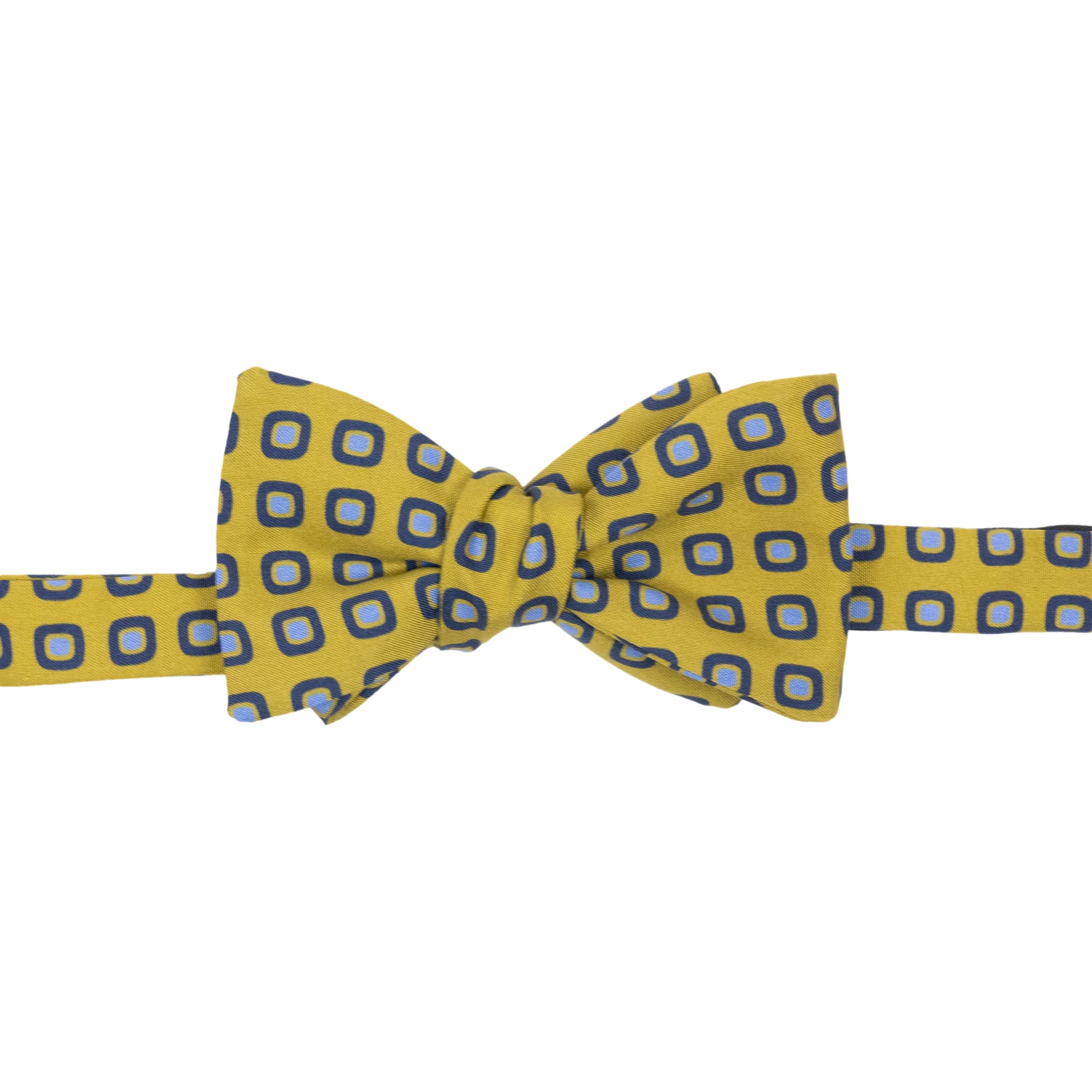 Pinkney Square Motif Silk Bow Tie