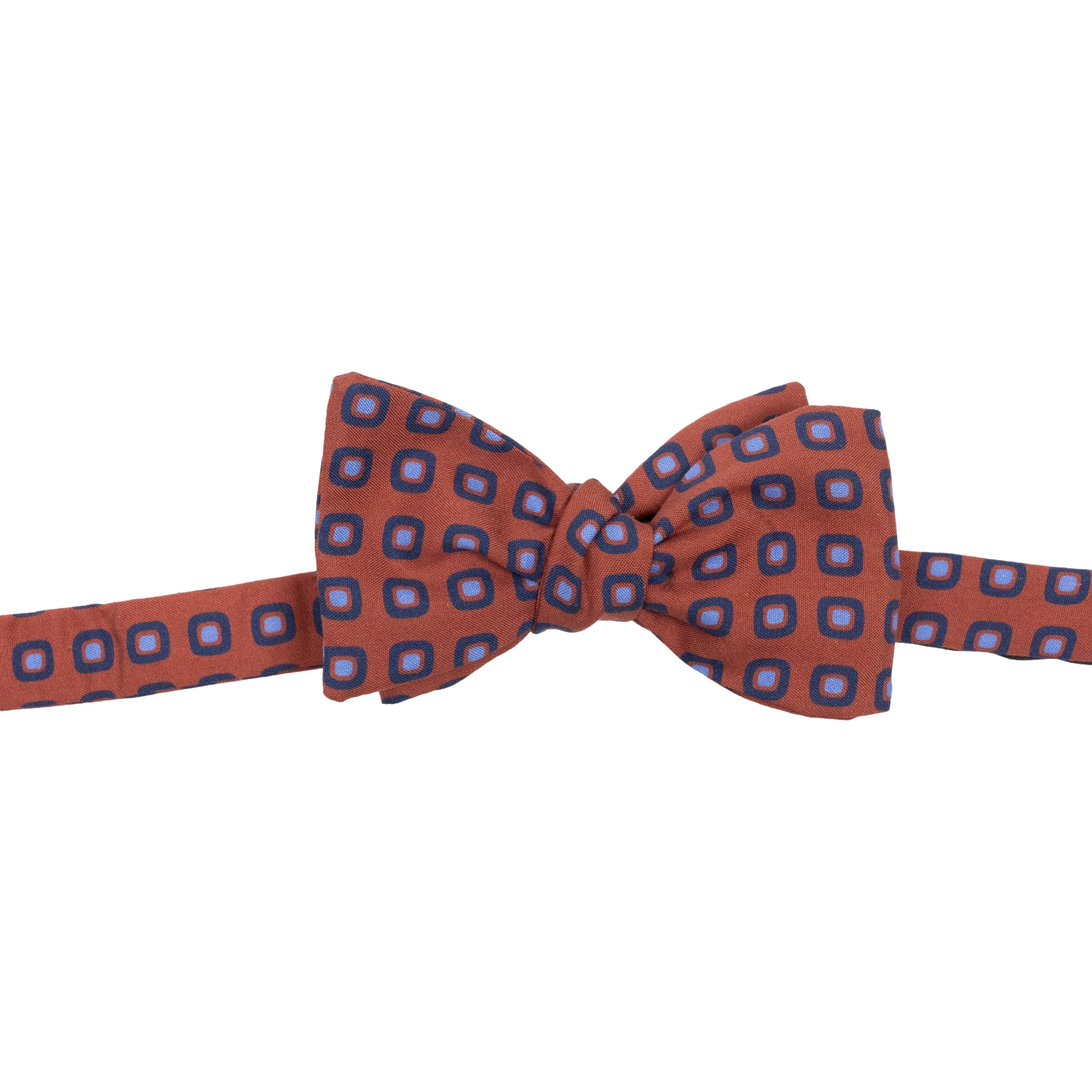 Pinkney Square Motif Silk Bow Tie