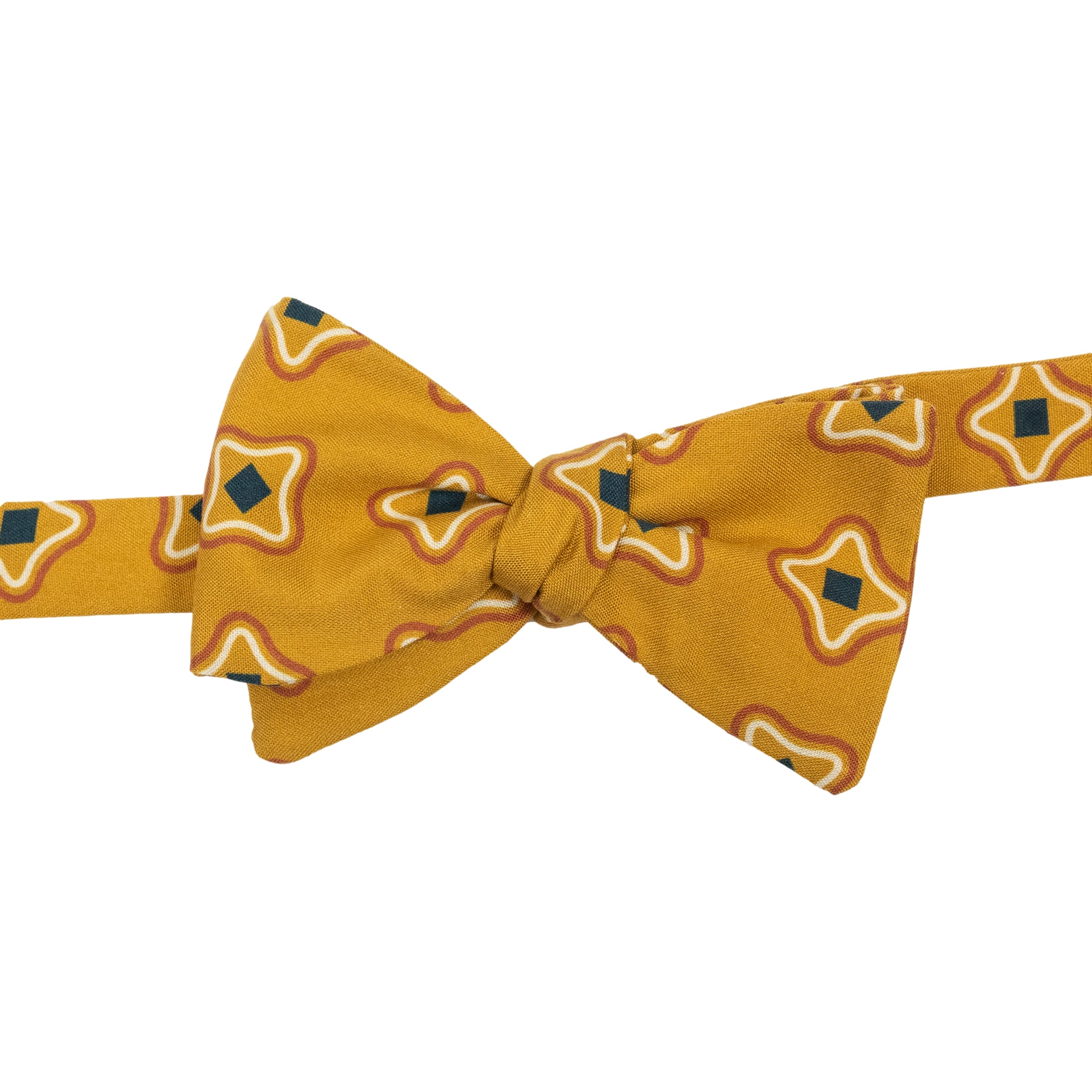 Addington Motif Patterned Silk Bow Tie