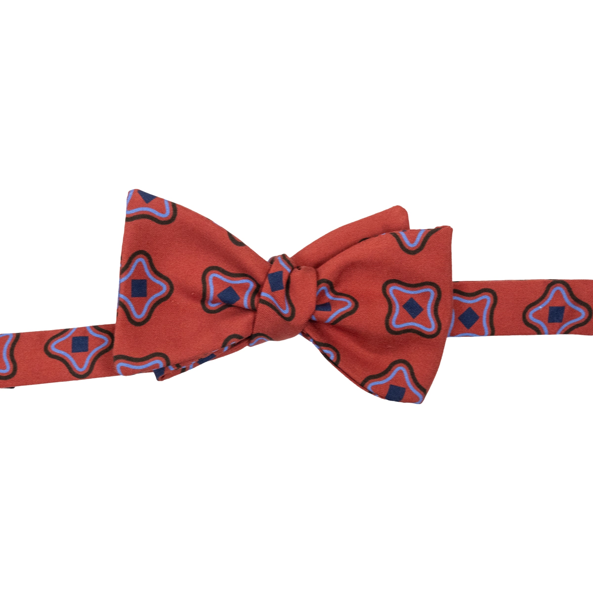 Addington Motif Patterned Silk Bow Tie