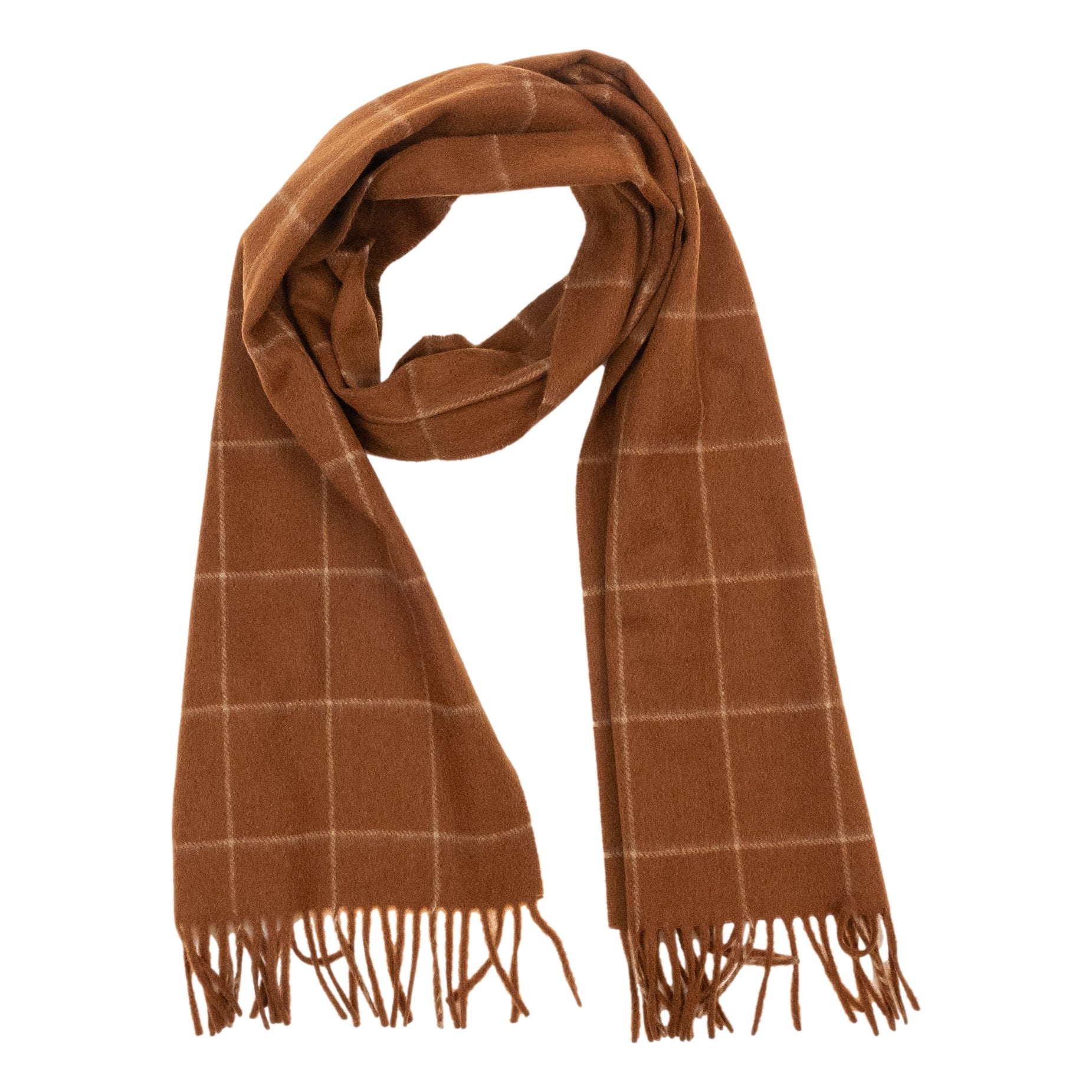 Windowpane 100% Cashmere Scarf